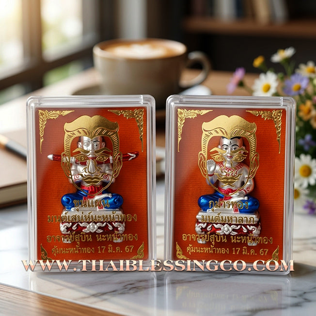 ✨ 🎭 The Silver Radiance Sacred 'Na Na Thong' Khun Phaen by Achan Subin (20242025 Masterpiece) – The Ultimate Fusion of High-Artistry, Royal Charisma, and Golden Mercy 🎭 ✨