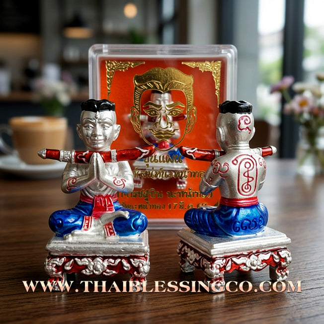 ✨ 🎭 The Silver Radiance Sacred 'Na Na Thong' Khun Phaen by Achan Subin (20242025 Masterpiece) – The Ultimate Fusion of High-Artistry, Royal Charisma, and Golden Mercy 🎭 ✨