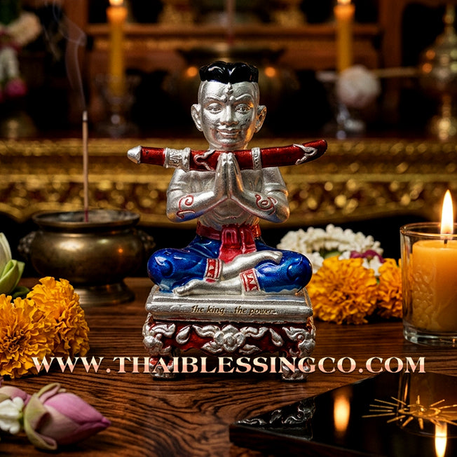 ✨ 🎭 The Silver Radiance Sacred 'Na Na Thong' Khun Phaen by Achan Subin (20242025 Masterpiece) – The Ultimate Fusion of High-Artistry, Royal Charisma, and Golden Mercy 🎭 ✨