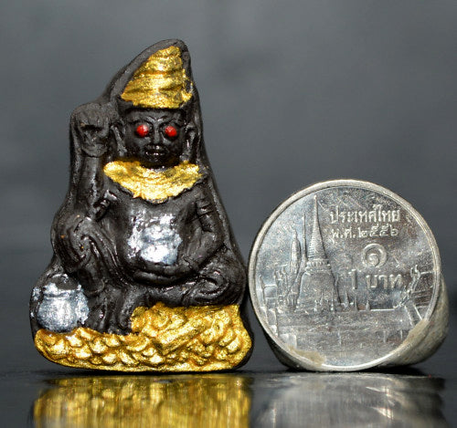 ✨ The Sovereign Phor Ngur "Nuea Duang" Destiny-Master: Authentic Phra Arjan Pom Khmer-Lanna Sacred Black Charm Talisman Infused with Primordial Attraction Oil for Infinite Lust, Luck, and Unstoppable Success