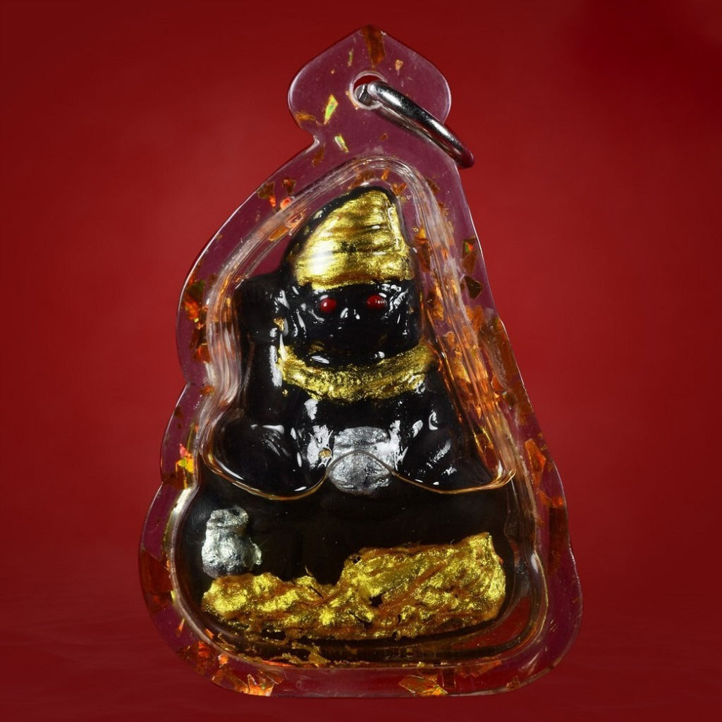 ✨ The Sovereign Phor Ngur "Nuea Duang" Destiny-Master: Authentic Phra Arjan Pom Khmer-Lanna Sacred Black Charm Talisman Infused with Primordial Attraction Oil for Infinite Lust, Luck, and Unstoppable Success