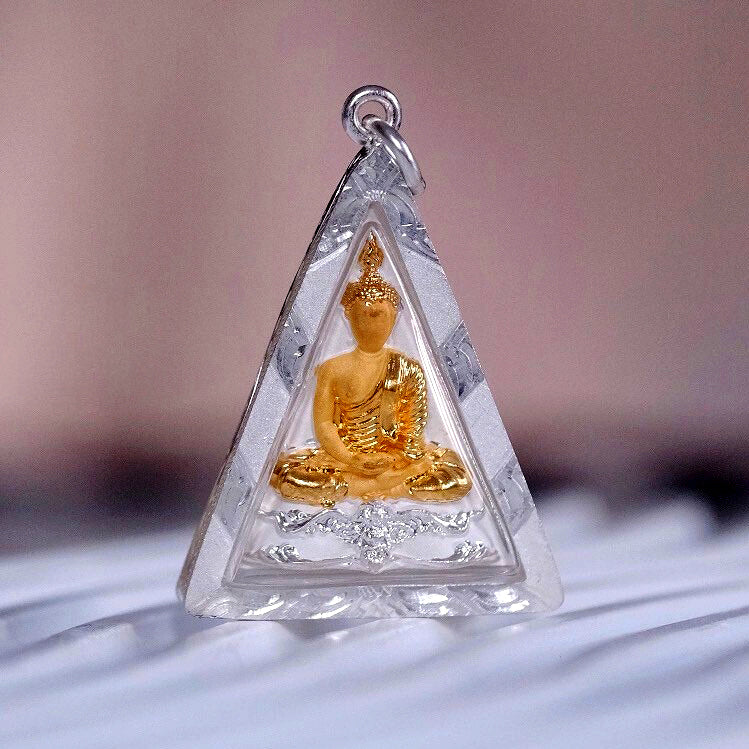 ✨ The Sovereign Queen of Fortune: Phra Nang Phaya Luang Pu Kee Wat Wang Daeng Authentic Thai Sacred Talisman in Custom Sterling Silver 92.5% Waterproof Case for Miraculous Protection, Infinite Wealth, and Universal Charisma