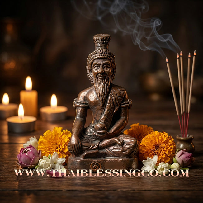✨ 🧘‍♂️ The Sovereign of Ancient Wisdom: Sacred Bronze 'Ruesi Narot' (The Grandmaster Hermit) by Luang Phor Saman (2015 Edition) – The Ultimate Talisman for Divine Knowledge, Spiritual Authority, and Total Prosperity 🧘‍♂️ ✨