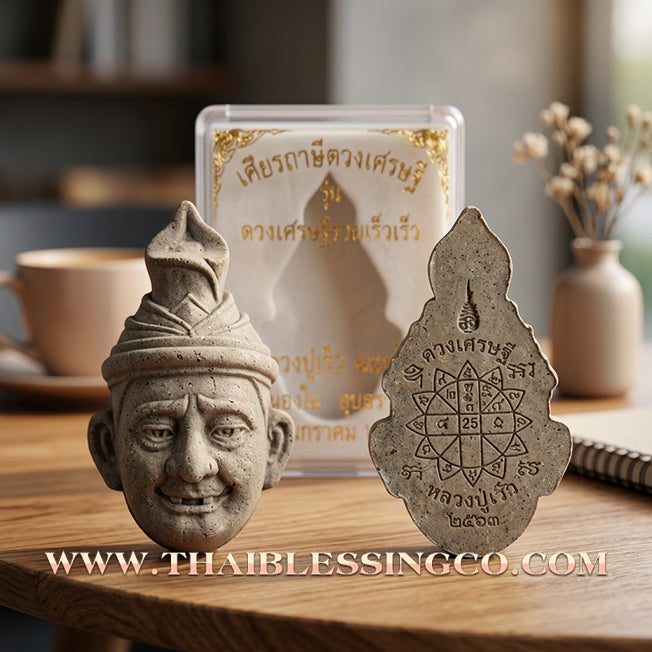 ✨ 🧙‍♂️ The Sovereign of Fast Fortune: Sacred 'Cemetery Earth' Ruesi Millionaire Head by Luang Pu Reo (2020 'Duang Setthi Ruay Rew Rew' Edition) – The Ultimate Catalyst for Rapid Wealth, Success, and Spiritual Authority 🧙‍♂️ ✨
