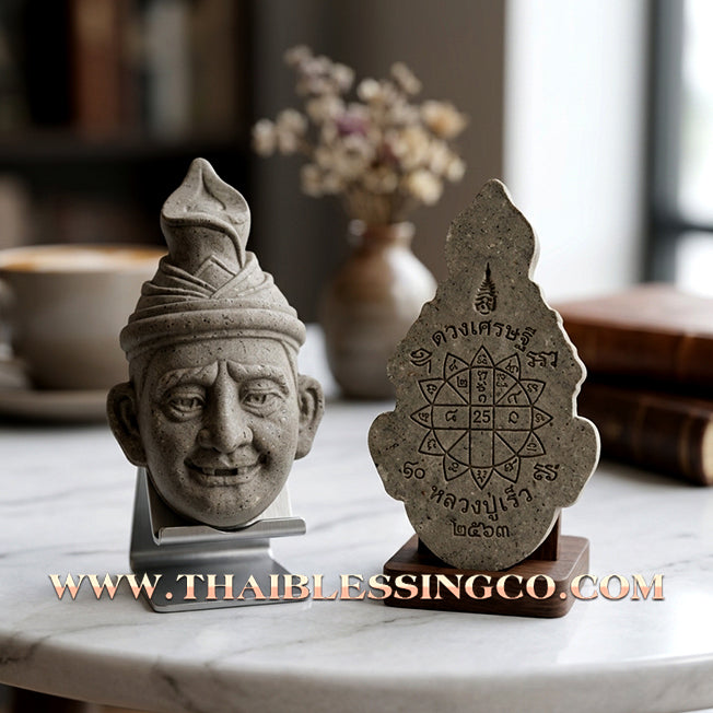 ✨ 🧙‍♂️ The Sovereign of Fast Fortune: Sacred 'Cemetery Earth' Ruesi Millionaire Head by Luang Pu Reo (2020 'Duang Setthi Ruay Rew Rew' Edition) – The Ultimate Catalyst for Rapid Wealth, Success, and Spiritual Authority 🧙‍♂️ ✨