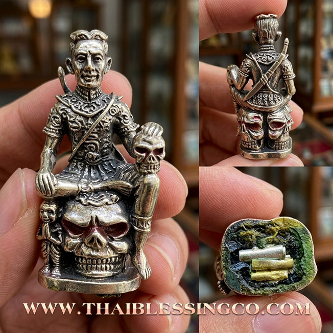 ✨ 💎 The Sovereign of Lunar Radiance: Khun Phaen "Chom Phrai" by Arjan Kongsak Mon Lanna (2017) – Silver Plus Edition & Supreme Spectral Charisma ✨ 💎
