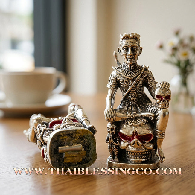 ✨ 💎 The Sovereign of Lunar Radiance: Khun Phaen "Chom Phrai" by Arjan Kongsak Mon Lanna (2017) – Silver Plus Edition & Supreme Spectral Charisma ✨ 💎