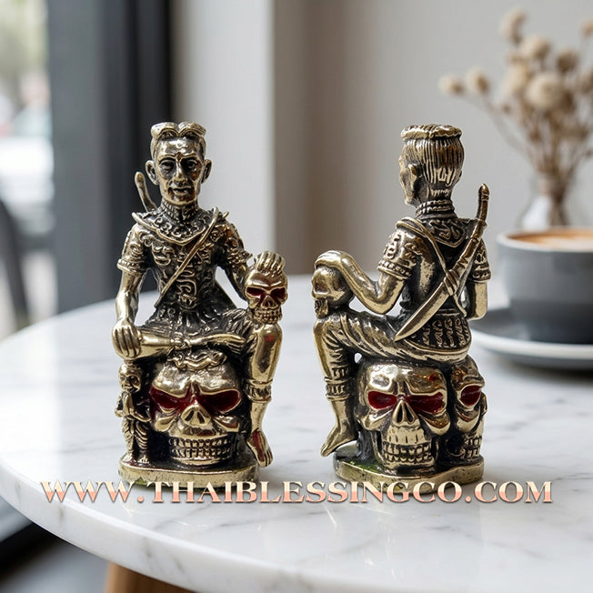 ✨ 💎 The Sovereign of Lunar Radiance: Khun Phaen "Chom Phrai" by Arjan Kongsak Mon Lanna (2017) – Silver Plus Edition & Supreme Spectral Charisma ✨ 💎