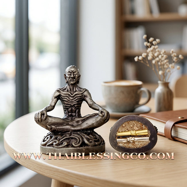 ✨ 🦅 The Sovereign of Miracles: Sacred 'Ancient Silver' Boromkhru Kai Kaew by Ruesi Somdet (Kruba Det) – The Master of Success Who Rises Above the Clouds (2023 Edition) 🦅 ✨