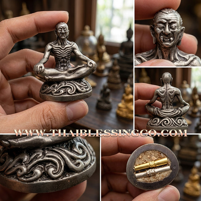 ✨ 🦅 The Sovereign of Miracles: Sacred 'Ancient Silver' Boromkhru Kai Kaew by Ruesi Somdet (Kruba Det) – The Master of Success Who Rises Above the Clouds (2023 Edition) 🦅 ✨