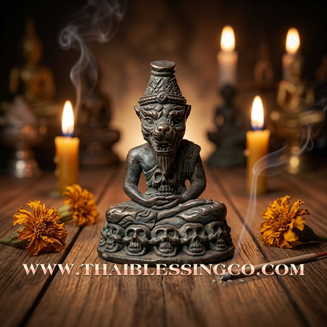 ✨ 🐅 The Sovereign of Sacred Charisma: 'Pu Chao Saming Phrai' (Sacred Metal Edition) by Luang Ta Or (2025) – The Tiger-Headed Grandmaster of Wealth & Attraction 🐅 ✨