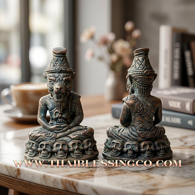 ✨ 🐅 The Sovereign of Sacred Charisma: 'Pu Chao Saming Phrai' (Sacred Metal Edition) by Luang Ta Or (2025) – The Tiger-Headed Grandmaster of Wealth & Attraction 🐅 ✨