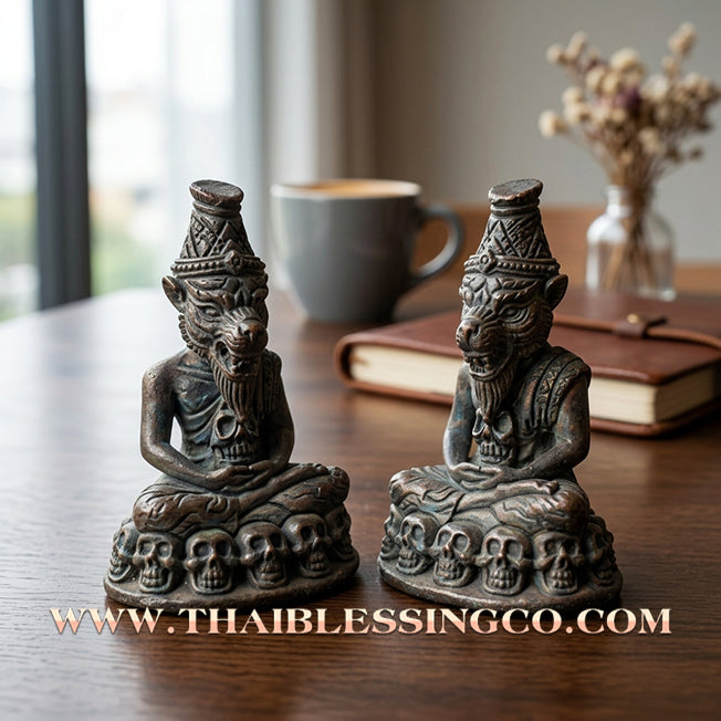 ✨ 🐅 The Sovereign of Sacred Charisma: 'Pu Chao Saming Phrai' (Sacred Metal Edition) by Luang Ta Or (2025) – The Tiger-Headed Grandmaster of Wealth & Attraction 🐅 ✨