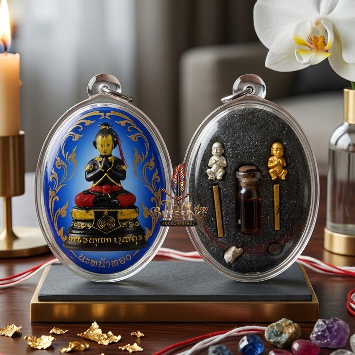 ✨ [The Sovereign of Supreme Golden-Face Locket Alchemy, Khru Ba Subin Master Talismanic Mastery & Unshakable Wealth-Commerce Sovereignty: Lock Ket Kuman Na Na Thong (Locket Edition)