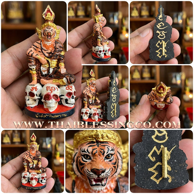 ✨ 🐯 The Sovereign of the Spirit Realm: Sacred Hand-Painted 'Pu Chao Saming Prai' by Kruba Waew (2024 Edition) – The Ultimate Masterpiece for Supreme Protection, Hypnotic Charisma, and Unstoppable Prosperity 🐯 ✨
