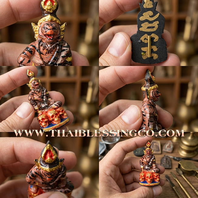 ✨ 🐯 The Sovereign of the Spirit Realm: Sacred Hand-Painted 'Pu Chao Saming Prai' by Kruba Waew (2024 Edition) – The Ultimate Masterpiece for Supreme Protection, Hypnotic Charisma, and Unstoppable Prosperity 🐯 ✨
