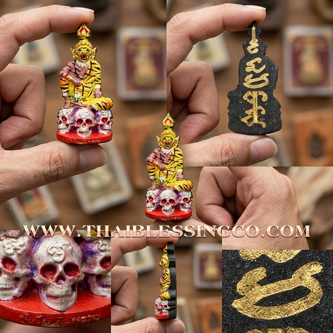✨ 🐯 The Sovereign of the Spirit Realm: Sacred Hand-Painted 'Pu Chao Saming Prai' by Kruba Waew (2024 Edition) – The Ultimate Masterpiece for Supreme Protection, Hypnotic Charisma, and Unstoppable Prosperity 🐯 ✨
