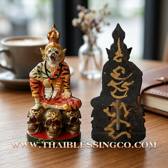 ✨ 🐯 The Sovereign of the Spirit Realm: Sacred Hand-Painted 'Pu Chao Saming Prai' by Kruba Waew (2024 Edition) – The Ultimate Masterpiece for Supreme Protection, Hypnotic Charisma, and Unstoppable Prosperity 🐯 ✨