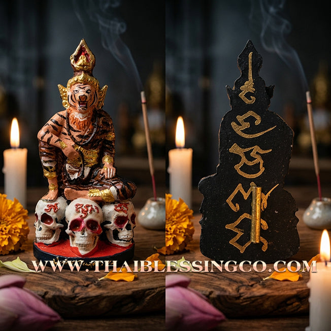 ✨ 🐯 The Sovereign of the Spirit Realm: Sacred Hand-Painted 'Pu Chao Saming Prai' by Kruba Waew (2024 Edition) – The Ultimate Masterpiece for Supreme Protection, Hypnotic Charisma, and Unstoppable Prosperity 🐯 ✨