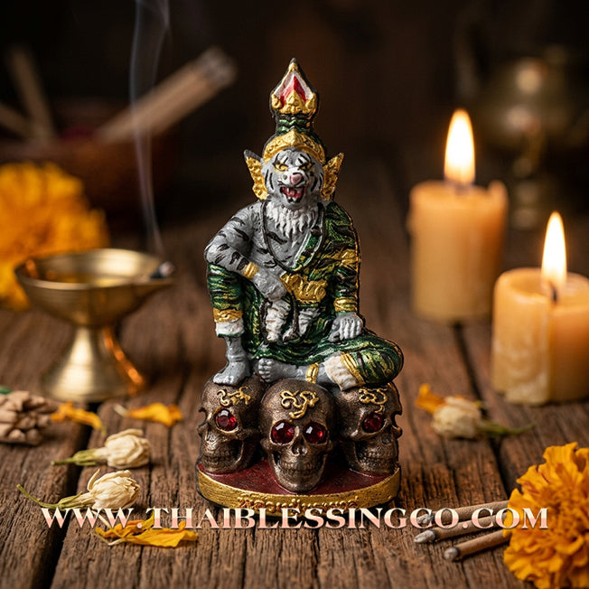 ✨ 🐯 The Sovereign of the Spirit Realm: Sacred Hand-Painted 'Pu Chao Saming Prai' by Kruba Waew (2024 Edition) – The Ultimate Masterpiece for Supreme Protection, Hypnotic Charisma, and Unstoppable Prosperity 🐯 ✨