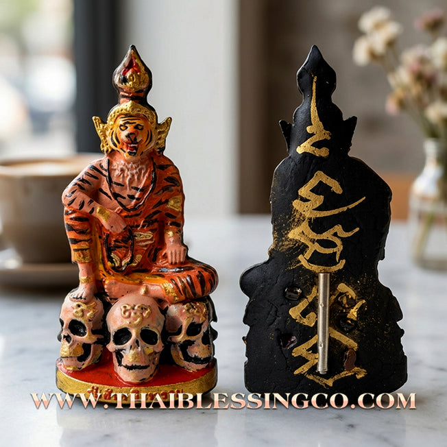 ✨ 🐯 The Sovereign of the Spirit Realm: Sacred Hand-Painted 'Pu Chao Saming Prai' by Kruba Waew (2024 Edition) – The Ultimate Masterpiece for Supreme Protection, Hypnotic Charisma, and Unstoppable Prosperity 🐯 ✨