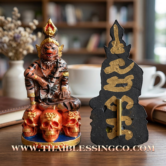 ✨ 🐯 The Sovereign of the Spirit Realm: Sacred Hand-Painted 'Pu Chao Saming Prai' by Kruba Waew (2024 Edition) – The Ultimate Masterpiece for Supreme Protection, Hypnotic Charisma, and Unstoppable Prosperity 🐯 ✨