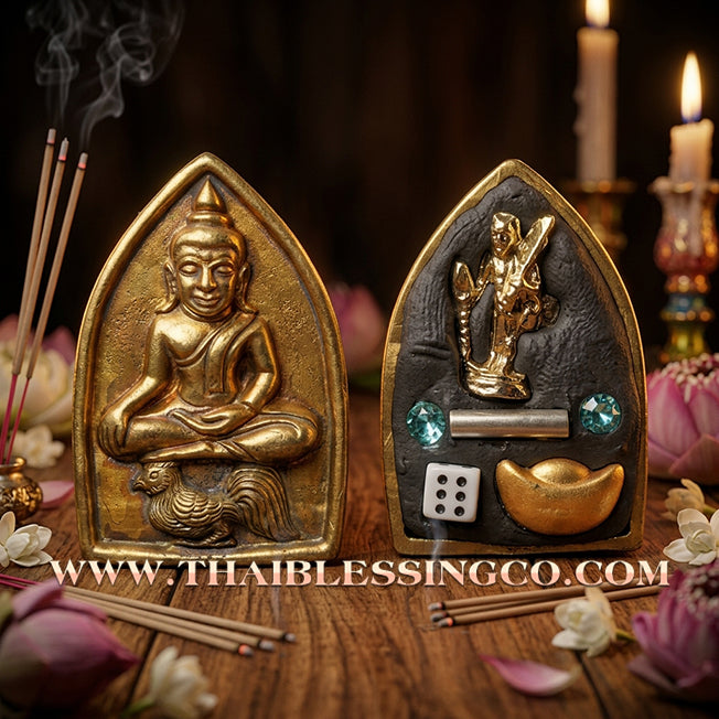 ✨ 🏹 The Spell of Absolute Obsession: 'Khun Phaen Maha Long' (Ancient Brass Edition) by Kruba Baeng (2025) – The Masterpiece of Ultimate Love & Patronage 🏹 ✨