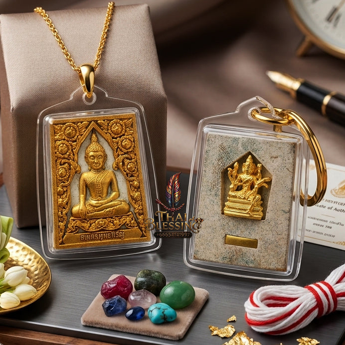 ✨ [The Supreme Beacon of Fortune & Prosperity] Sacred Phra Somdej "Phut Hiran" (Golden Buddha) – Master-Blessed by Kruba Subin Sumetho (2012 "Forest Garden Creation" - Wai Kru Edition)