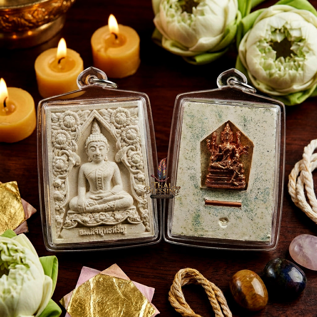 ✨ [The Supreme Beacon of Fortune & Prosperity] Sacred Phra Somdej "Phut Hiran" (Golden Buddha) – Master-Blessed by Kruba Subin Sumetho (2012 "Forest Garden Creation" - Wai Kru Edition)