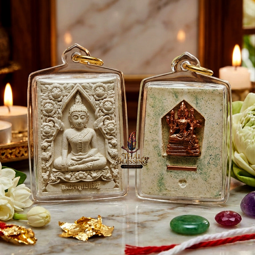 ✨ [The Supreme Beacon of Fortune & Prosperity] Sacred Phra Somdej "Phut Hiran" (Golden Buddha) – Master-Blessed by Kruba Subin Sumetho (2012 "Forest Garden Creation" - Wai Kru Edition)