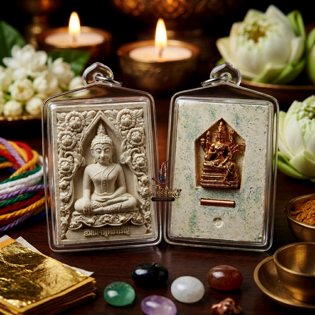 ✨ [The Supreme Beacon of Fortune & Prosperity] Sacred Phra Somdej "Phut Hiran" (Golden Buddha) – Master-Blessed by Kruba Subin Sumetho (2012 "Forest Garden Creation" - Wai Kru Edition)