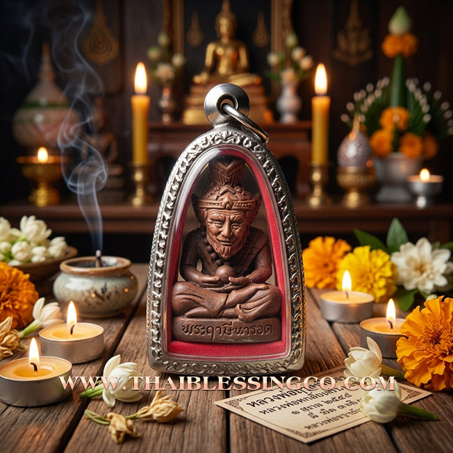 ✨ 🧘‍♂️ The Supreme Grandmaster: Sacred Copper Alchemy Ruesi Narot Amulet by Luang Pu Maen (2024 Edition) – The Ultimate Source of Infinite Wisdom, Charismatic Wealth, and Invincible Protection 🧘‍♂️ ✨