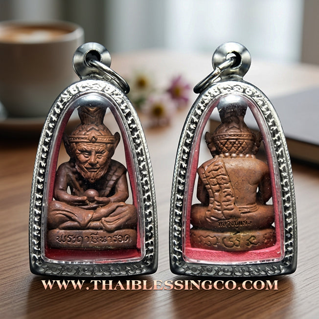 ✨ 🧘‍♂️ The Supreme Grandmaster: Sacred Copper Alchemy Ruesi Narot Amulet by Luang Pu Maen (2024 Edition) – The Ultimate Source of Infinite Wisdom, Charismatic Wealth, and Invincible Protection 🧘‍♂️ ✨