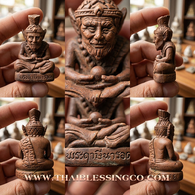 ✨ 🧘‍♂️ The Supreme Grandmaster: Sacred Copper Alchemy Ruesi Narot Amulet by Luang Pu Maen (2024 Edition) – The Ultimate Source of Infinite Wisdom, Charismatic Wealth, and Invincible Protection 🧘‍♂️ ✨