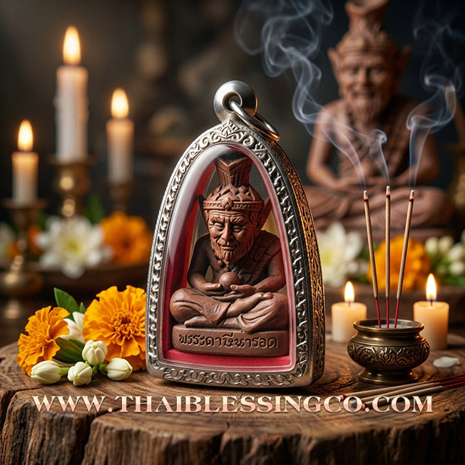 ✨ 🧘‍♂️ The Supreme Grandmaster: Sacred Copper Alchemy Ruesi Narot Amulet by Luang Pu Maen (2024 Edition) – The Ultimate Source of Infinite Wisdom, Charismatic Wealth, and Invincible Protection 🧘‍♂️ ✨