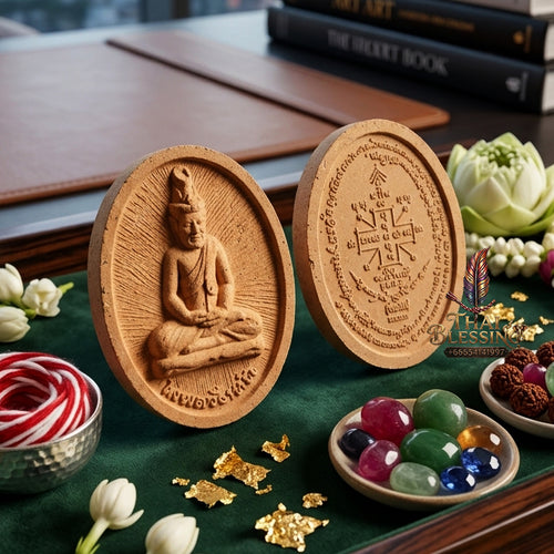 ✨ [The Supreme Guardian of Fate & Wisdom] Sacred "Rue Si Solot Wang Na" (Solot Royal Palace Hermit) – "Buchakru" (Master Worship) Edition (2010) – Blessed by the Solot Wang Na Lineage