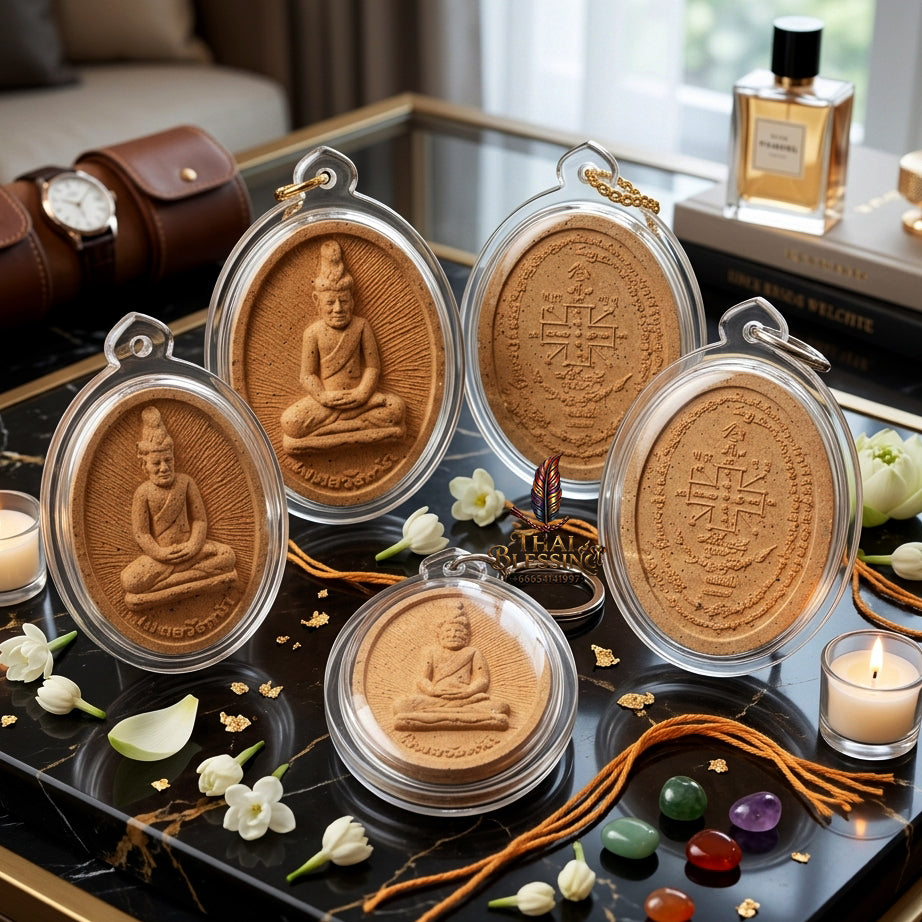 ✨ [The Supreme Guardian of Fate & Wisdom] Sacred "Rue Si Solot Wang Na" (Solot Royal Palace Hermit) – "Buchakru" (Master Worship) Edition (2010) – Blessed by the Solot Wang Na Lineage