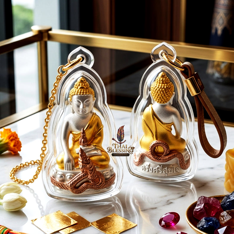 ✨ [The Supreme Healing & Abundance Master] Sacred Phra Kring "Sri Suttho" – "Ayu Wattana" (Longevity) Edition – Master-Blessed by Luang Pu KhamBu, Wat Kut ChomPhu (2011 Rare Series)