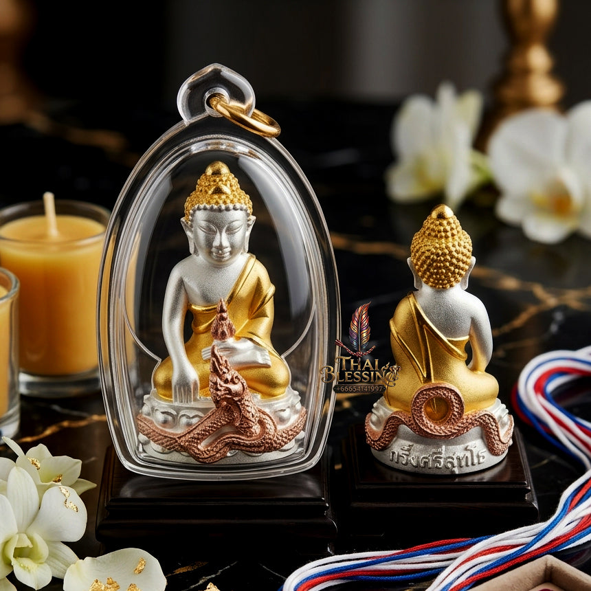 ✨ [The Supreme Healing & Abundance Master] Sacred Phra Kring "Sri Suttho" – "Ayu Wattana" (Longevity) Edition – Master-Blessed by Luang Pu KhamBu, Wat Kut ChomPhu (2011 Rare Series)