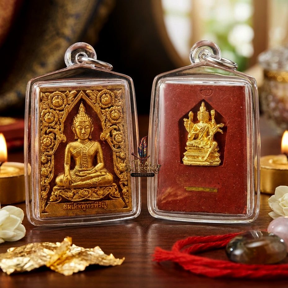 ✨ [The Supreme Magnet for Fortune & Unrivaled Attraction] Sacred Phra Somdej "Phut Hiran" (Golden Buddha) – Rare "Kai Daeng Herb" Edition – Master-Blessed by Kruba Subin Sumetho (2012 "Forest Garden Creation" - Wai Kru Edition)