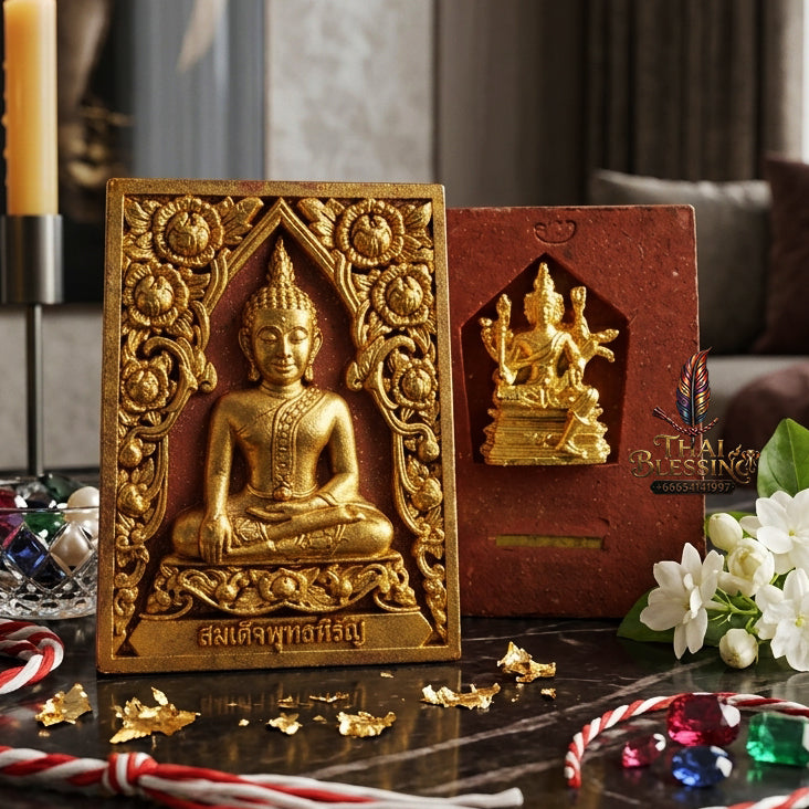 ✨ [The Supreme Magnet for Fortune & Unrivaled Attraction] Sacred Phra Somdej "Phut Hiran" (Golden Buddha) – Rare "Kai Daeng Herb" Edition – Master-Blessed by Kruba Subin Sumetho (2012 "Forest Garden Creation" - Wai Kru Edition)