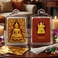 ✨ [The Supreme Magnet for Fortune & Unrivaled Attraction] Sacred Phra Somdej "Phut Hiran" (Golden Buddha) – Rare "Kai Daeng Herb" Edition – Master-Blessed by Kruba Subin Sumetho (2012 "Forest Garden Creation" - Wai Kru Edition)