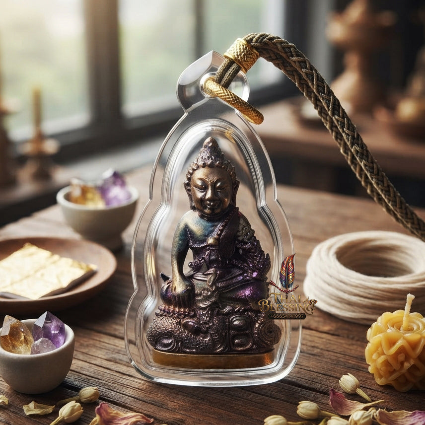 ✨ [The Supreme Magnet for Wealth & Spiritual Flow] Sacred Phra Kring "Phaya Nakkiao" (Coiled Naga) – "Amata Waja" (Immortal Word) Edition – Master-Blessed by Luang Pu So, Wat Pho Si (2018)