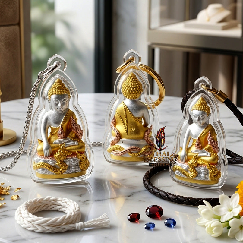 ✨ [The Supreme Magnet for Wealth & Spiritual Flow] Sacred Phra Kring "Phaya Nakkiao" (Coiled Naga) – "Amata Waja" (Immortal Word) Edition – Master-Blessed by Luang Pu So, Wat Pho Si (2018)