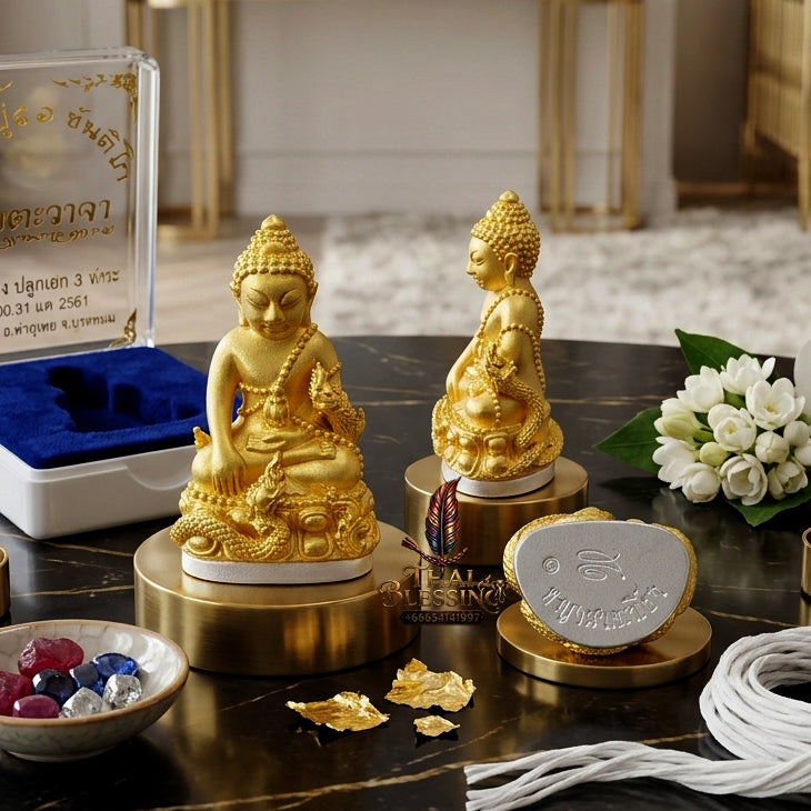 ✨ [The Supreme Magnet for Wealth & Spiritual Flow] Sacred Phra Kring "Phaya Nakkiao" (Coiled Naga) – "Amata Waja" (Immortal Word) Edition – Master-Blessed by Luang Pu So, Wat Pho Si (2018)