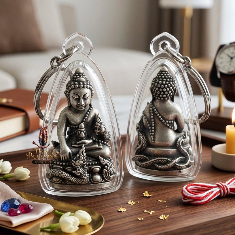 ✨ [The Supreme Magnet for Wealth & Spiritual Flow] Sacred Phra Kring "Phaya Nakkiao" (Coiled Naga) – "Amata Waja" (Immortal Word) Edition – Master-Blessed by Luang Pu So, Wat Pho Si (2018)