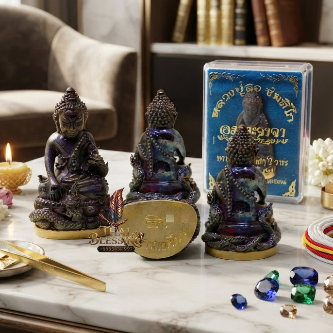 ✨ [The Supreme Magnet for Wealth & Spiritual Flow] Sacred Phra Kring "Phaya Nakkiao" (Coiled Naga) – "Amata Waja" (Immortal Word) Edition – Master-Blessed by Luang Pu So, Wat Pho Si (2018)