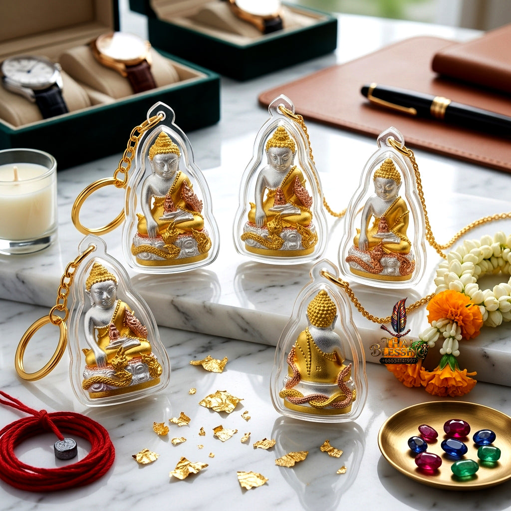 ✨ [The Supreme Magnet for Wealth & Spiritual Flow] Sacred Phra Kring "Phaya Nakkiao" (Coiled Naga) – "Amata Waja" (Immortal Word) Edition – Master-Blessed by Luang Pu So, Wat Pho Si (2018)