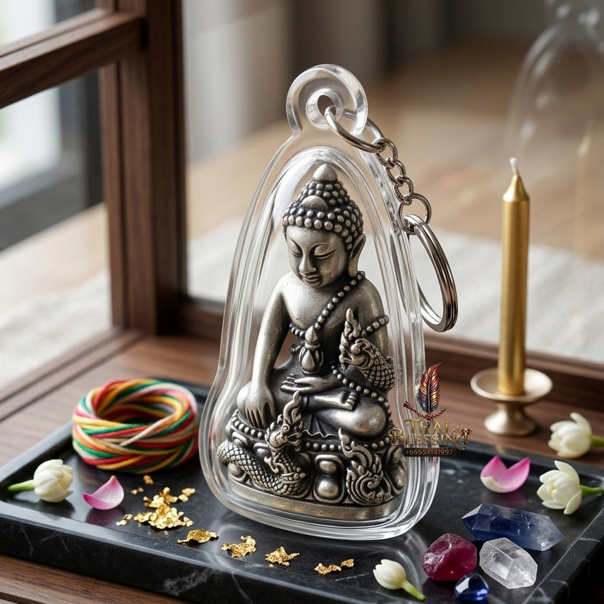 ✨ [The Supreme Magnet for Wealth & Spiritual Flow] Sacred Phra Kring "Phaya Nakkiao" (Coiled Naga) – "Amata Waja" (Immortal Word) Edition – Master-Blessed by Luang Pu So, Wat Pho Si (2018)