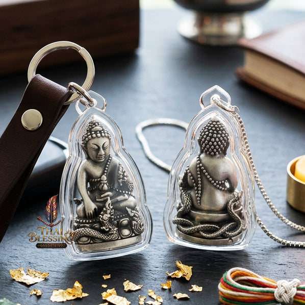 ✨ [The Supreme Magnet for Wealth & Spiritual Flow] Sacred Phra Kring "Phaya Nakkiao" (Coiled Naga) – "Amata Waja" (Immortal Word) Edition – Master-Blessed by Luang Pu So, Wat Pho Si (2018)